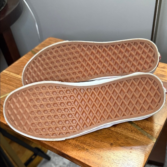 Vans Women's Rose and Leopard Checkered Slip-On Sneakers - Picture 5 of 5